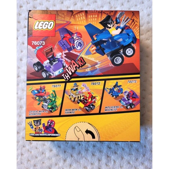 NISB Lego Marvel Super Heroes Mighty Micros Wolverine vs Magneto 76073 RETIRED - Picture 3 of 6